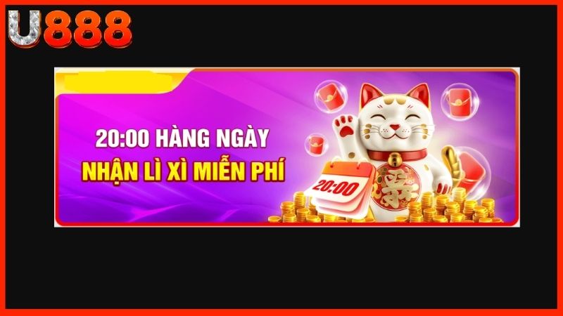 Nhà cái phát thưởng lì xì vào 20:00 mỗi ngày