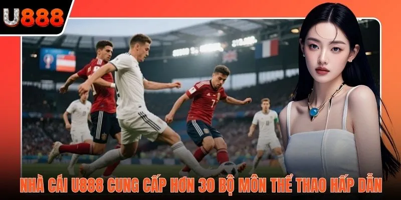 Nhà cái U888 cung cấp hơn 30 bộ môn thể thao hấp dẫn