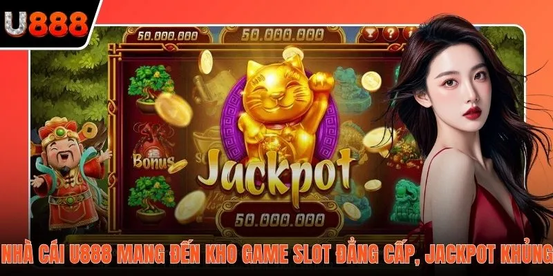 Nhà cái U888 mang đến kho game slot đẳng cấp, Jackpot khủng
