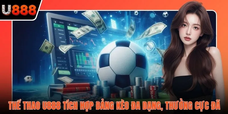Thể thao U888 tích hợp bảng kèo đa dạng, thưởng cực đã