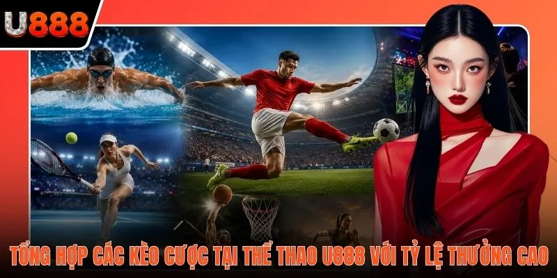 Tổng hợp các kèo cược tại thể thao U888 với tỷ lệ thưởng cao